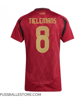 Günstige Belgien Youri Tielemans #8 Heimtrikot Damen EM 2024 Kurzarm